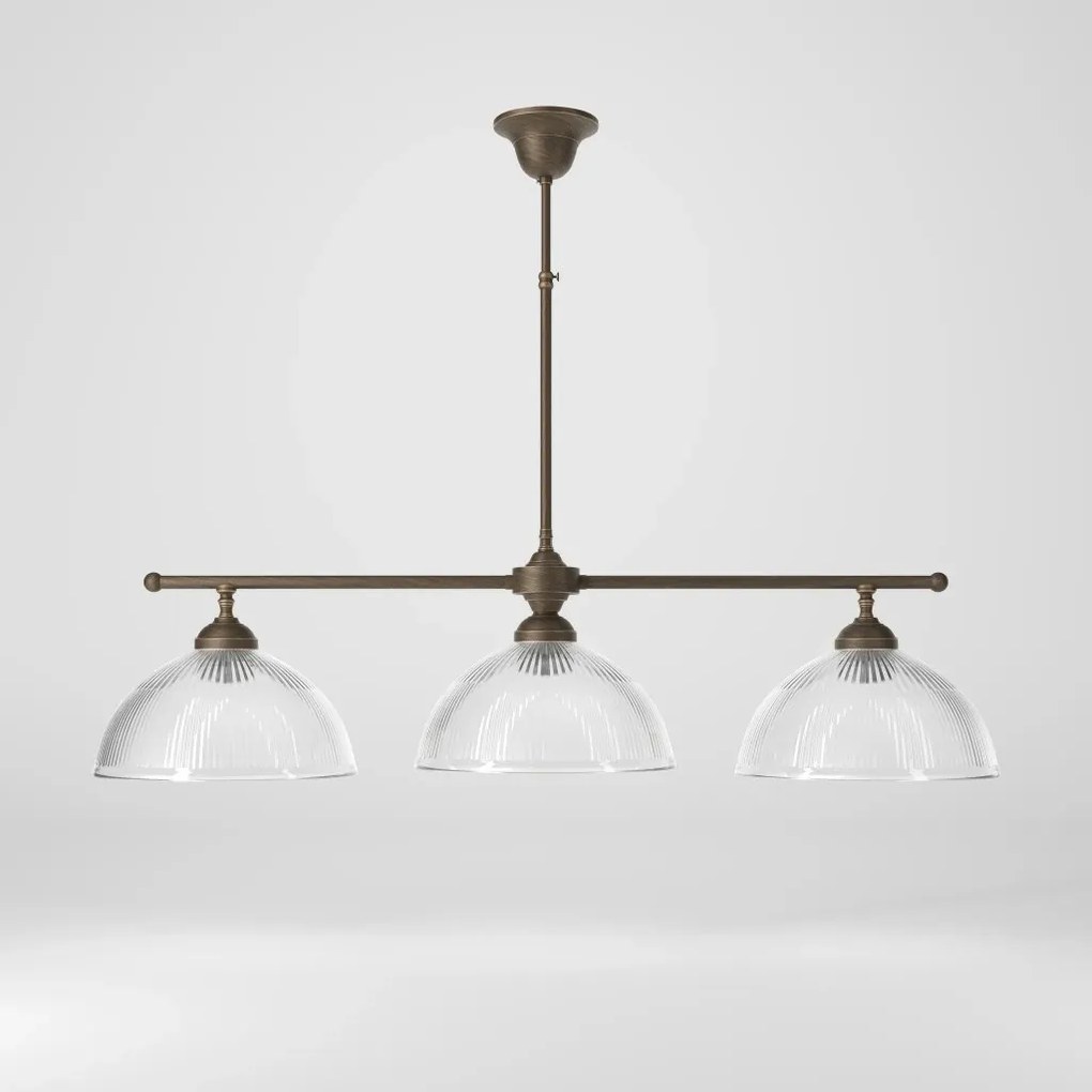 Candelabru stil neoclasic din alama si abajur ceramic Elide