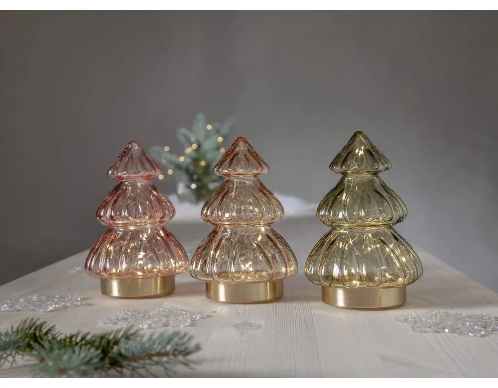 Decorațiune luminoasă de Crăciun portocalie ø 12 cm Abete – Star Trading