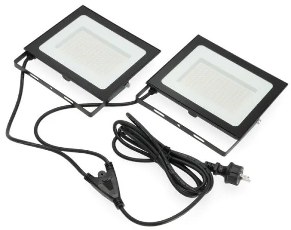 Proiector LED cu suport TIGRA 2xLED/100W/230V 4000K IP54 negru/galben