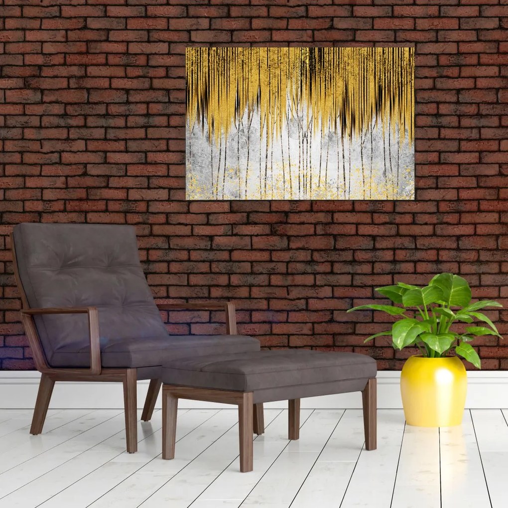 Tablou - Linii de aur (90x60 cm)