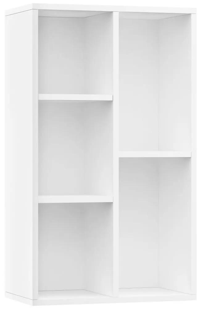 800162 vidaXL Bibliotecă/Dulap, alb, 50x25x80 cm, lemn prelucrat