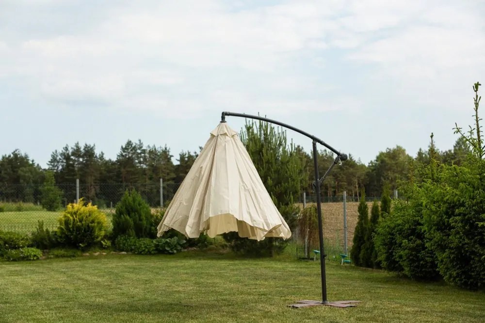 Umbrelă de gradină pliabilă 350cm Cream