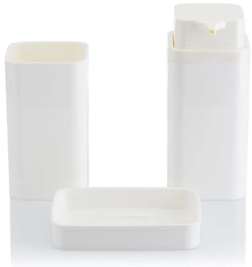 Set de baie SIERRA 5 buc. alb