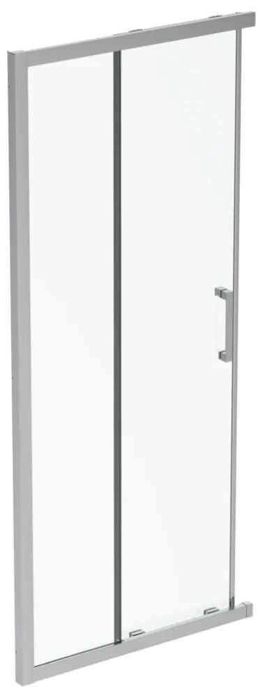 Usa dus glisanta cu segment fix 90 cm Ideal Standard Connect 2 profil crom lucios 900x1950 mm, Crom lucios