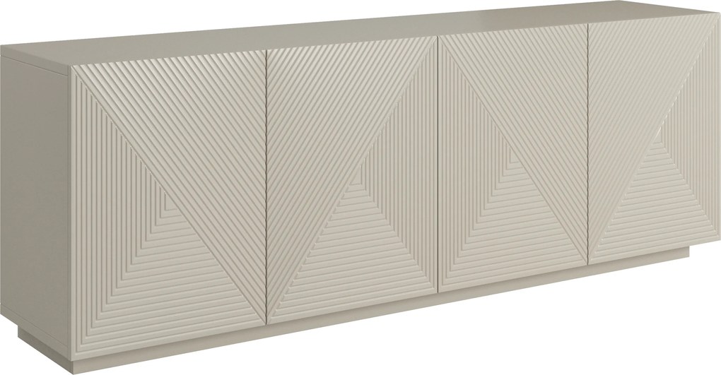 Comodă Asha 200 cm cu patru uși - casmir