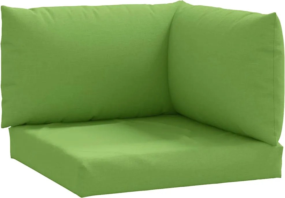 vidaXL Perne de paleți, 3 buc, melanj verde aprins, material textil