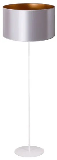 Lampadar Duolla CANNES 1xE27/15W/230V d. 45 cm argintiu/cupru/alb