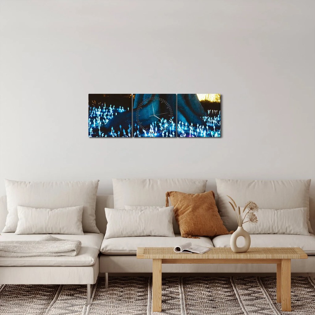 Tablou - Copac magic (cu ceas) (90x30 cm)