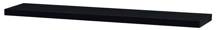 Raftă de perete P-002, negru lucios