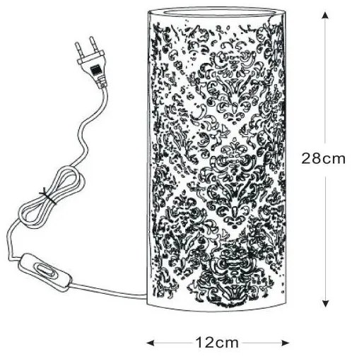 Lucide 13511/01/31 - Lampa de masa KANT 1xE14/40W/230V
