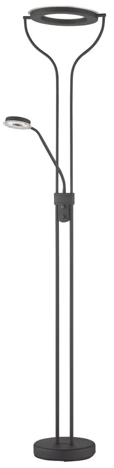 Lampadar negru LED cu intensitate reglabilă (înălțime 180 cm) Davos – Fischer &amp; Honsel