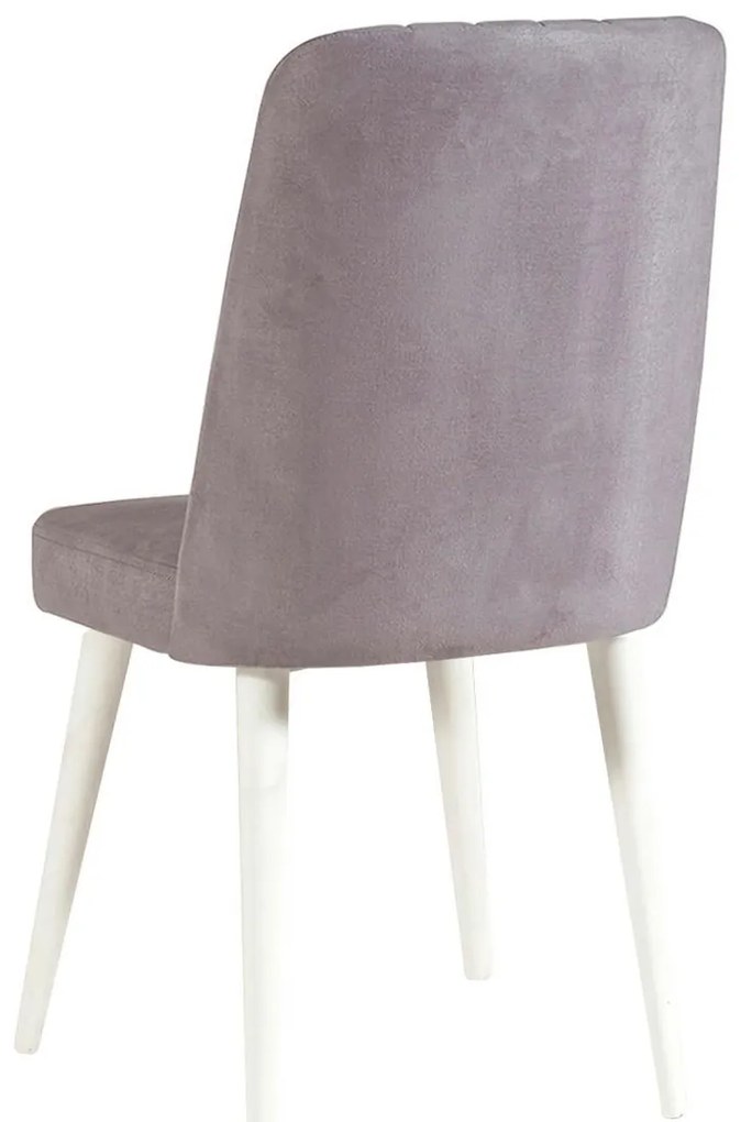 Set mobilier sufragerie Dobuse 3 (alb + gri) (pentru 4 persoane). 1093807