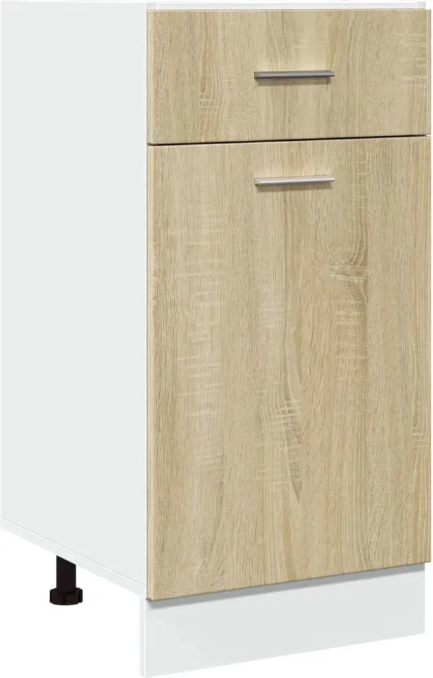 vidaXL Dulap inferior cu sertar “Lyon”, stejar Sonoma, 40x46x81,5 cm