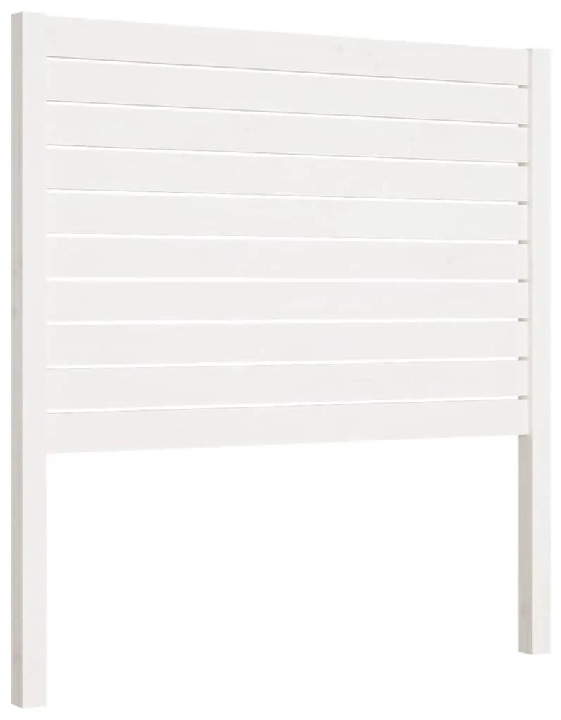 819001 vidaXL Tăblie de pat, alb, 96x4x100 cm, lemn masiv de pin