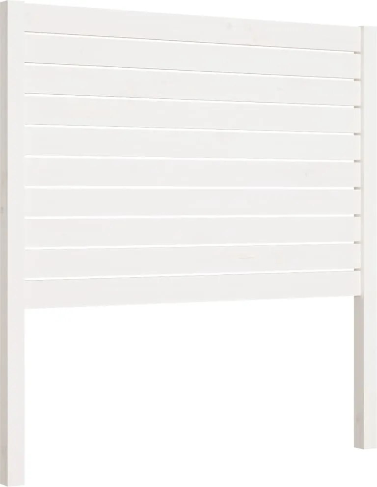 vidaXL Tăblie de pat, alb, 96x4x100 cm, lemn masiv de pin
