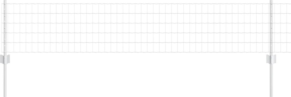 vidaXL Gard cu Stâlp Argintiu 0,4 x 50 m Oțel