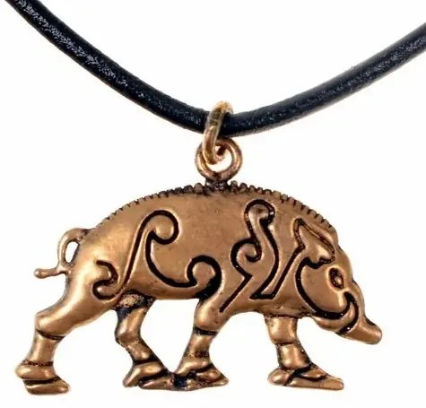 Pandantiv din bronz Mistret