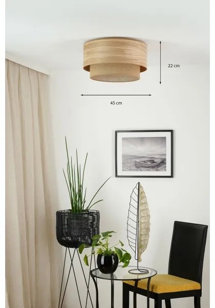 Brilagi - Lustr MONTANA BOHO 1xE27/15W/230V pr. 45 cm maro