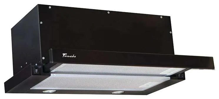 Hota Telescopica Incorporabila Tornado Storm 1200 (60), 1 motor, latime 60 cm, 3 viteze, absorbtie 1200 m3/ora, Negru