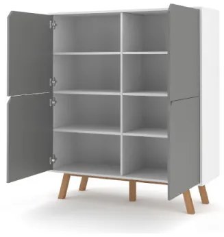 Tokio Tk3 Comoda 4D White/Grey