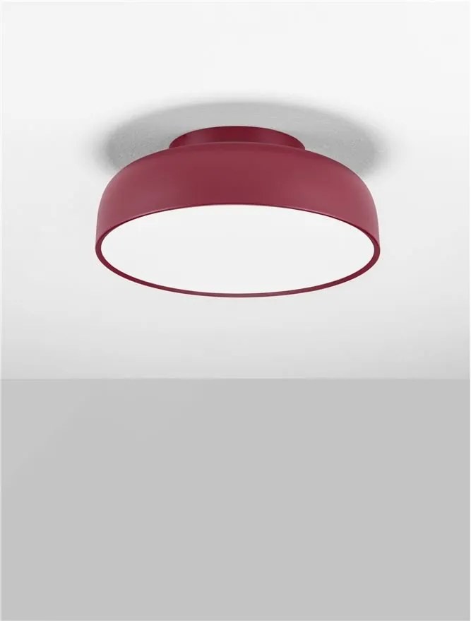 Plafoniera LED stil modern 3000K NOELIA bordeaux 40cm