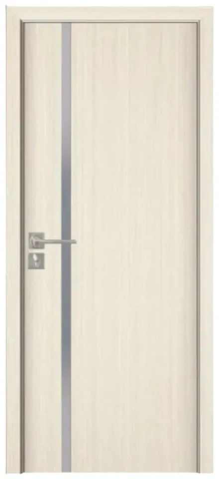 Usa Interior din MDF Novo Doors ND04 LUX PREMIUM, Cadru din Lemn Masiv, KIT COMPLET, Toc Reglabil de 10 CM INCLUS, Plinta pe Ambele Parti (Culoare: