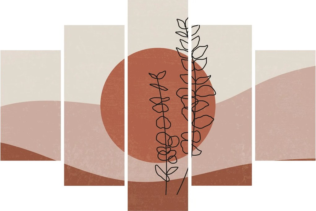 Tablou - Boho frunze N⁰1 (150x105 cm)