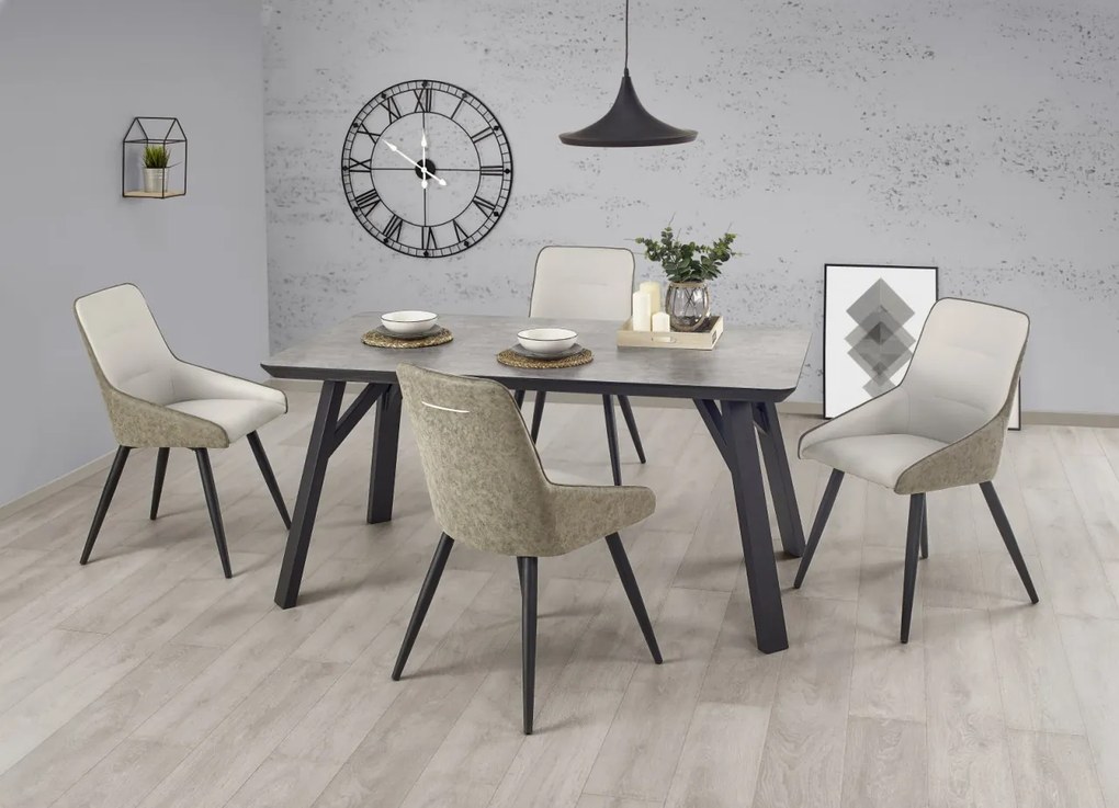 Masa MDF + metal Halifax - L 160 x l 90 x h 76 cm