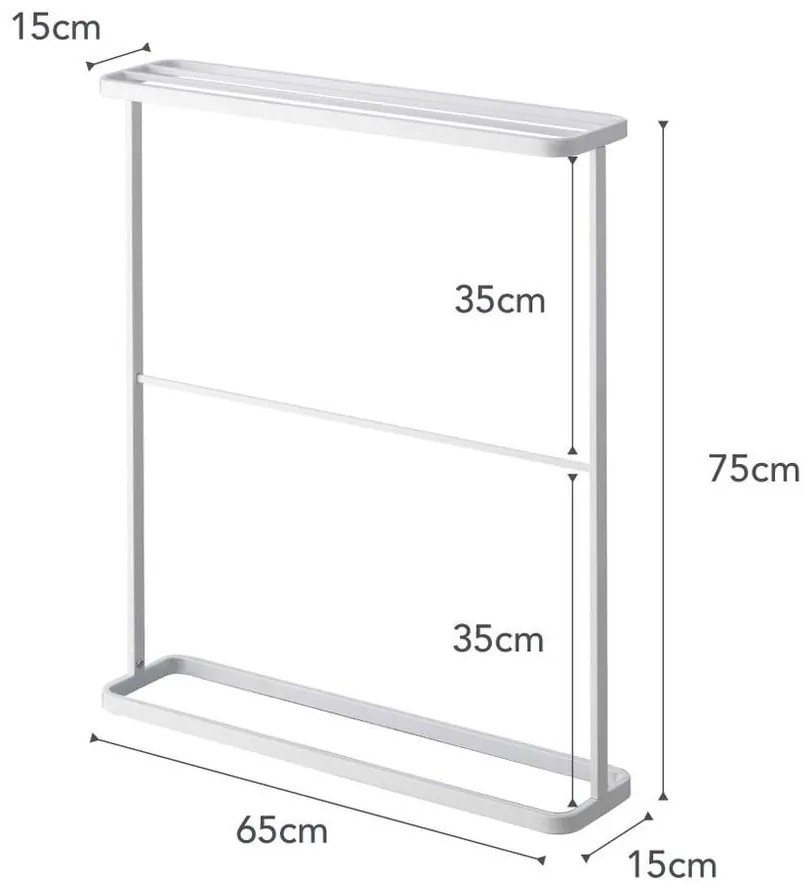 Suport prosoape Yamazaki Tower, alb