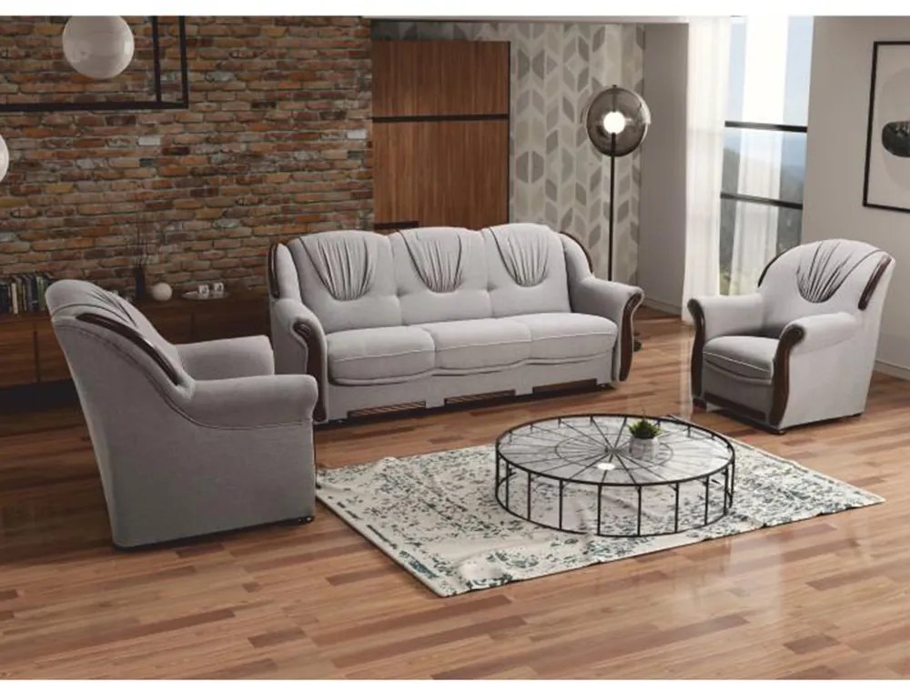 Zondo Set canapea fotoliu Merione (gri). 808315