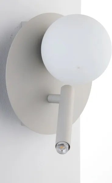 Lampă de perete cu spot HOTEL MOOD 1xG9/12W/230V + 1xG9/3W gri