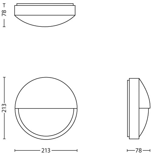 Aplică LED de exterior CAPRICORN LED/6W IP44 Philips 16455/93/16