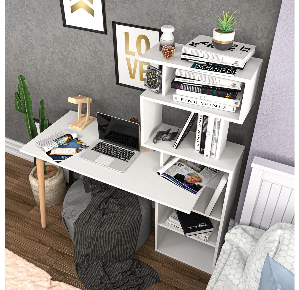 Masă PC Veratum (Alb) . 1102635