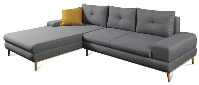 Coltar stanga Culoare Gri / Mustar, PANOS Varianta de colt: Colt Dreapta