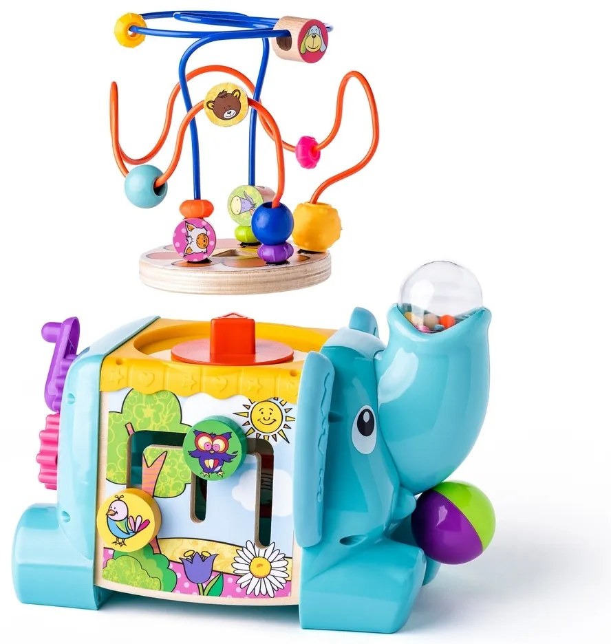 Niny Elefant didactic cu labirint, 27 x 18,5 x 29cm