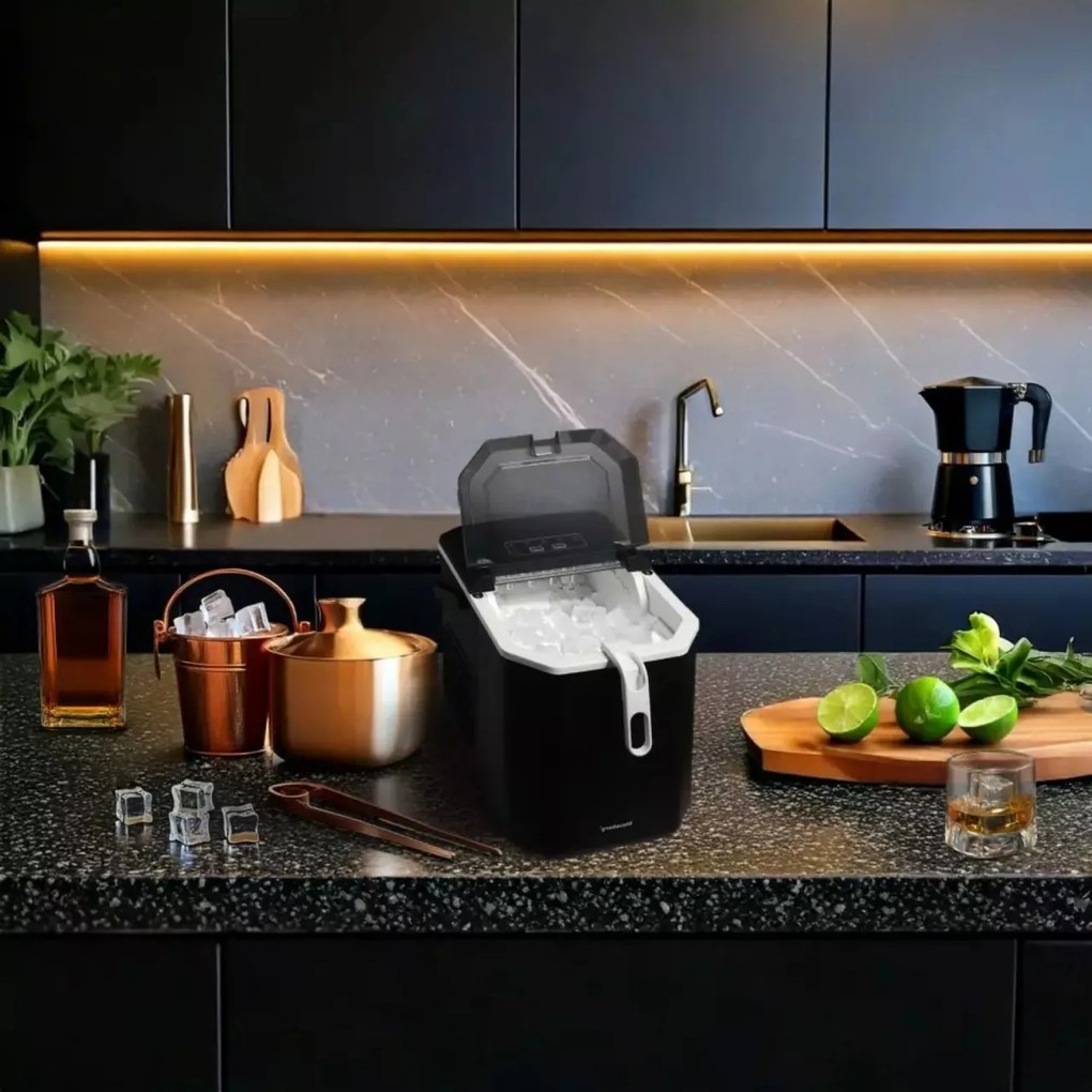 Aparat pentru gheata cu panou LED, 1,2 L Klausberg KB7883, negru
