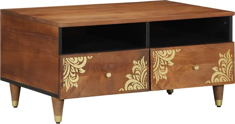 vidaXL Masă de cafea Maro miere 80 x 54 x 40 cm Lemn de mango solid