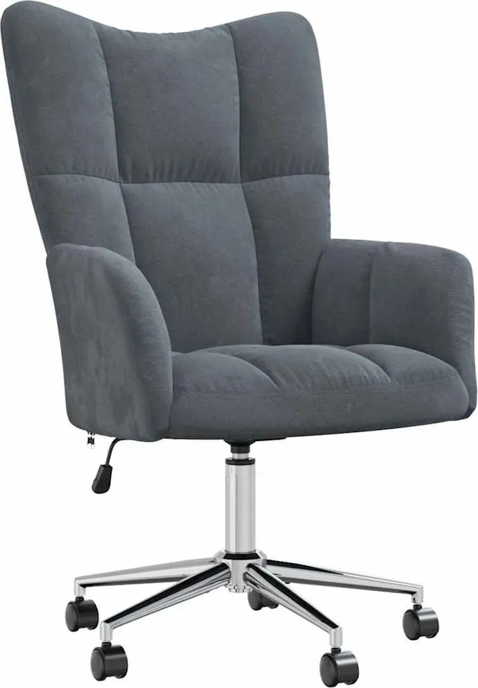 vidaXL Fotoliu de relaxare Gri închis 69 x 61,5 x 102 cm Catifea