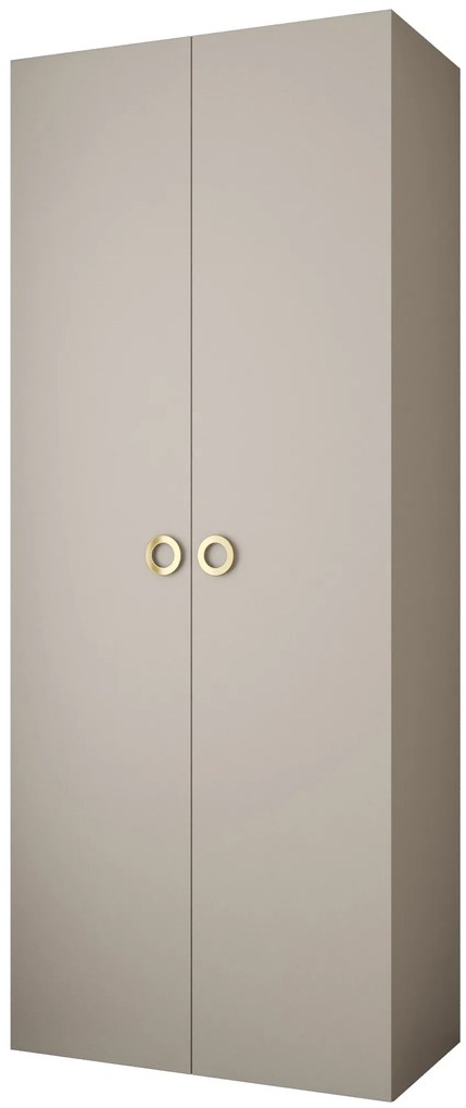 Dulap de haine 100 cm Carmela 40-1 (Cașmir + Auriu). 1126504