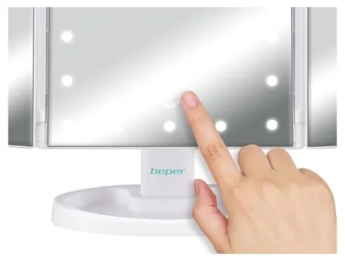 Beper - Oglindă cosmetică cu iluminare LED, 4xAAA/5V