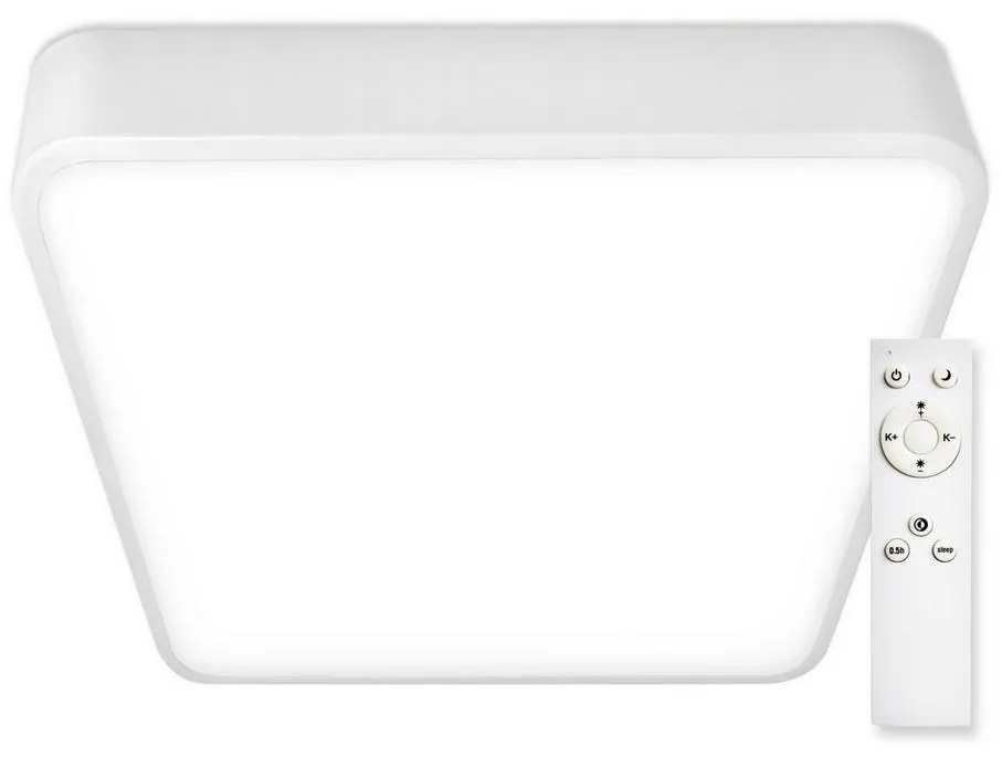 Plafonieră LED dimabilă LED/51W/230V pătrată albă Top Light + telecomandă