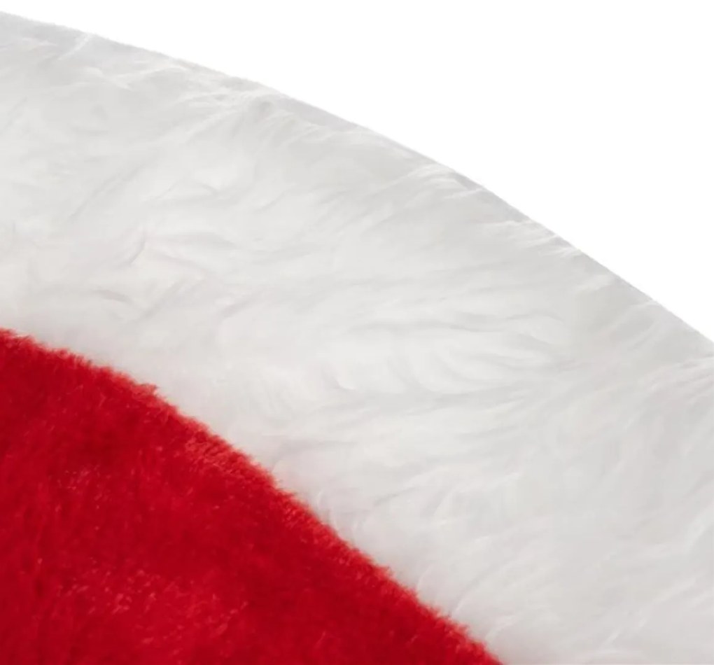 Covoras pentru bradul de Craciun RED VELVET 90 cm, rosu