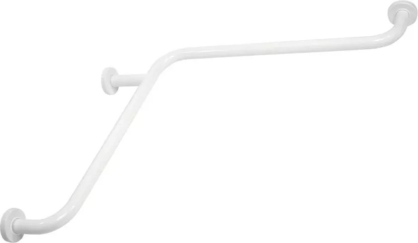 Maner de sustinere dublu Ferro Metalia Help 57 cm alb pentru persoane cu dizabilitati