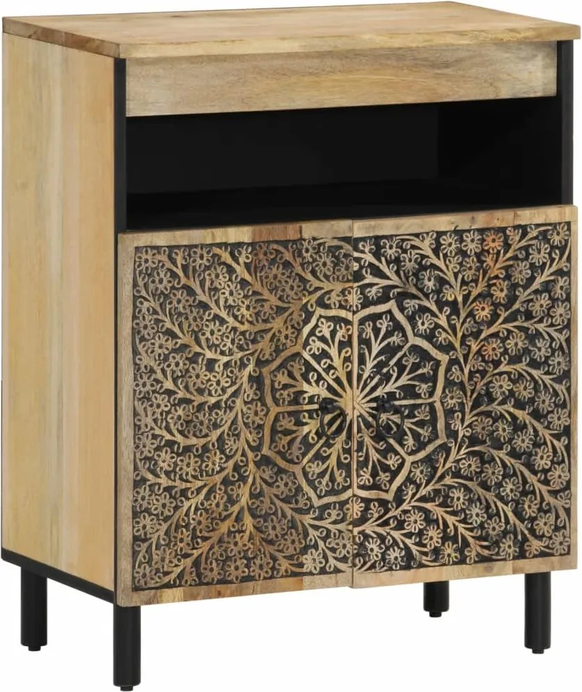 vidaXL Dulap lateral, 60x33x75 cm, lemn masiv de mango