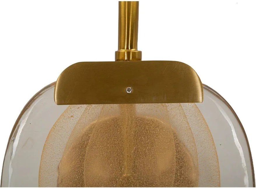 Aplică de perete aurie din sticlă Softy – Mauro Ferretti