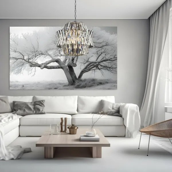 Lustră de cristal pe lanț CROWN 12xE14/40W/230V crom