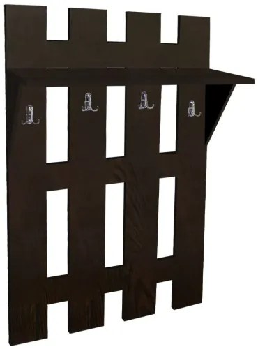 Cuier 4 fasii wenge, 70 x 25 x 100 cm