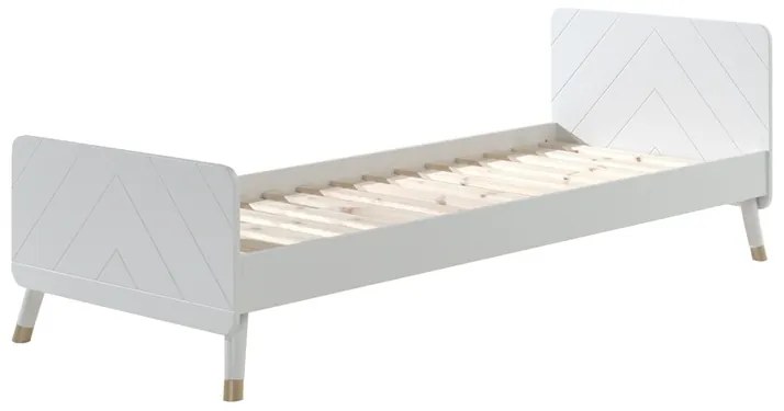 Această combinație BILLY în alb (alb satinat) constă dintr-un pat (90 x 200 cm), o noptieră și o comodă.