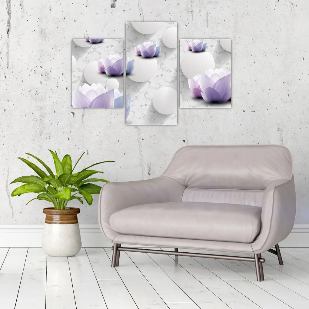 Tablou cu flori (90x60 cm)