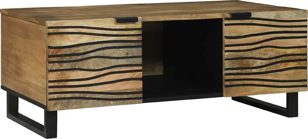 vidaXL Masă de cafea Maro și negru 100 x 54 x 40 cm